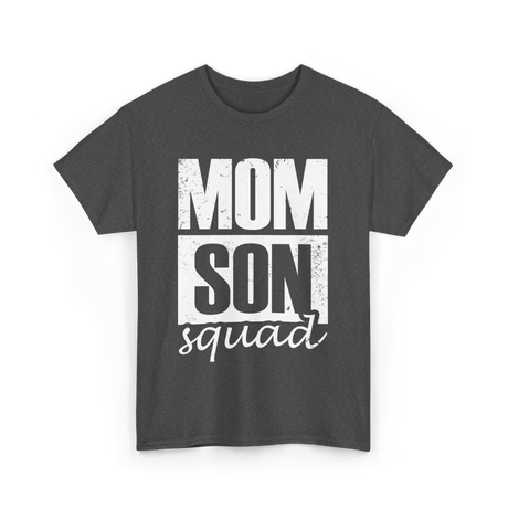 Mom Son Squad Mom T-Shirt - Dark Heather