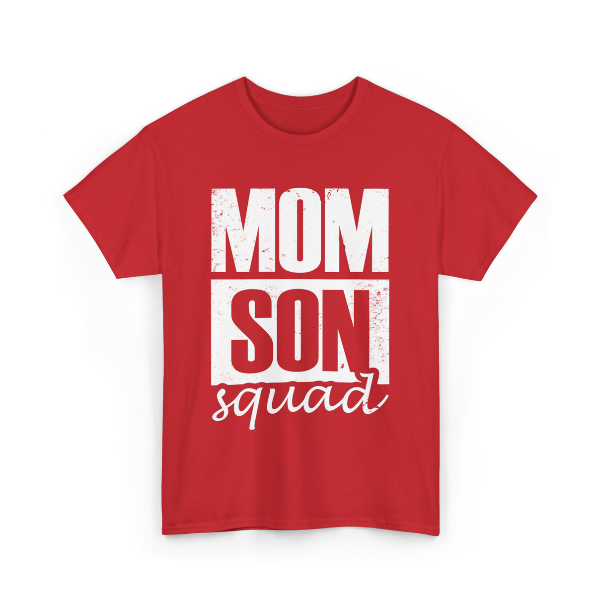 Mom Son Squad Mom T-Shirt - Red