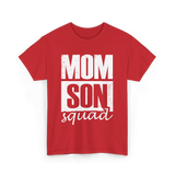 Mom Son Squad Mom T-Shirt - Red