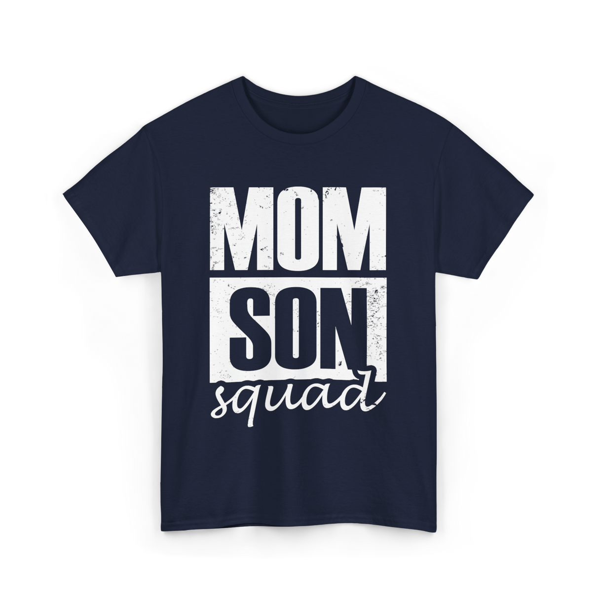 Mom Son Squad Mom T-Shirt - Navy