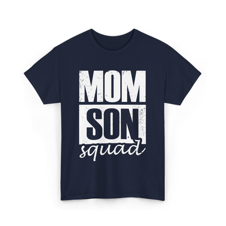 Mom Son Squad Mom T-Shirt - Navy