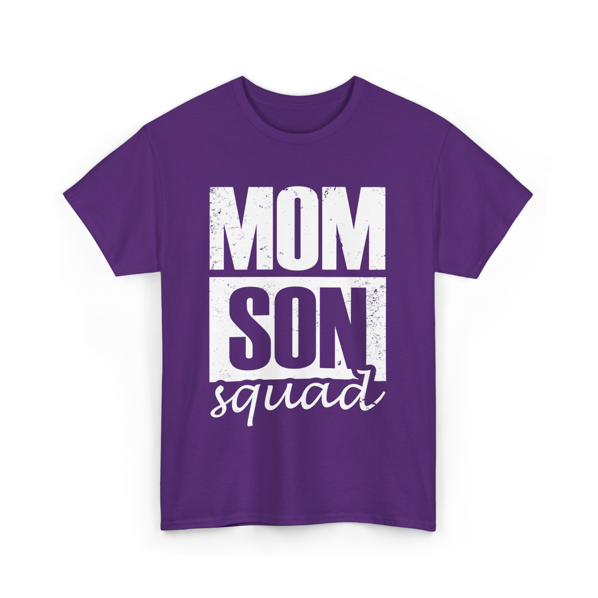 Mom Son Squad Mom T-Shirt - Purple