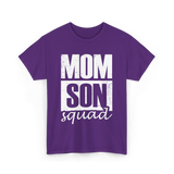 Mom Son Squad Mom T-Shirt - Purple