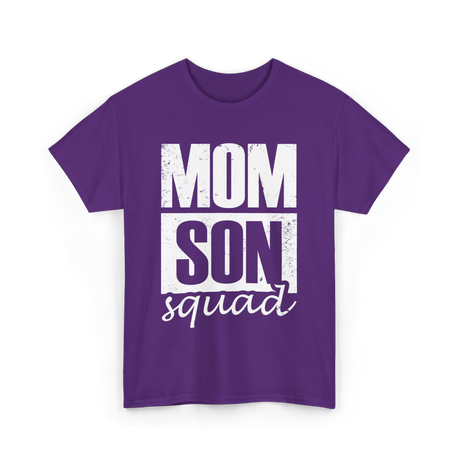 Mom Son Squad Mom T-Shirt - Purple