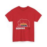 Momma Bear Pride Bear T-Shirt - Red