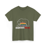 Momma Bear Pride Bear T-Shirt - Military Green