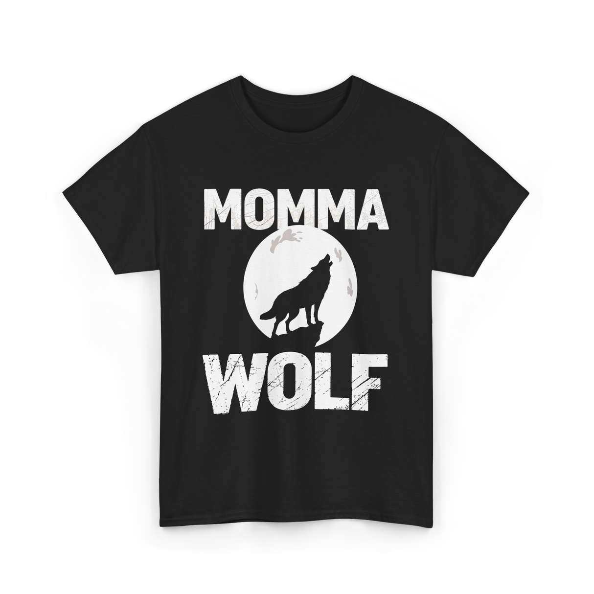 Momma Wolf Wolf Parent T-Shirt - Black