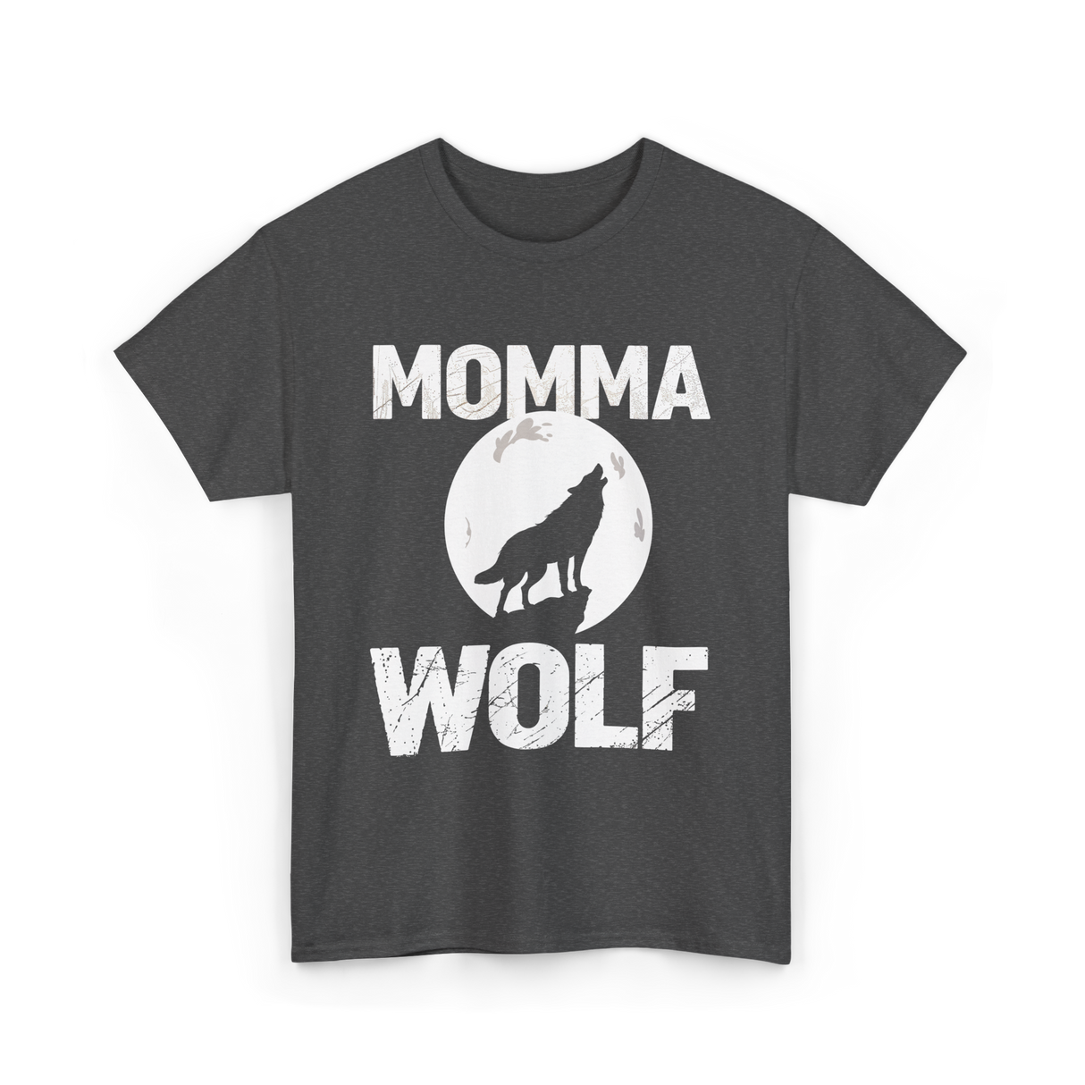 Momma Wolf Wolf Parent T-Shirt - Dark Heather