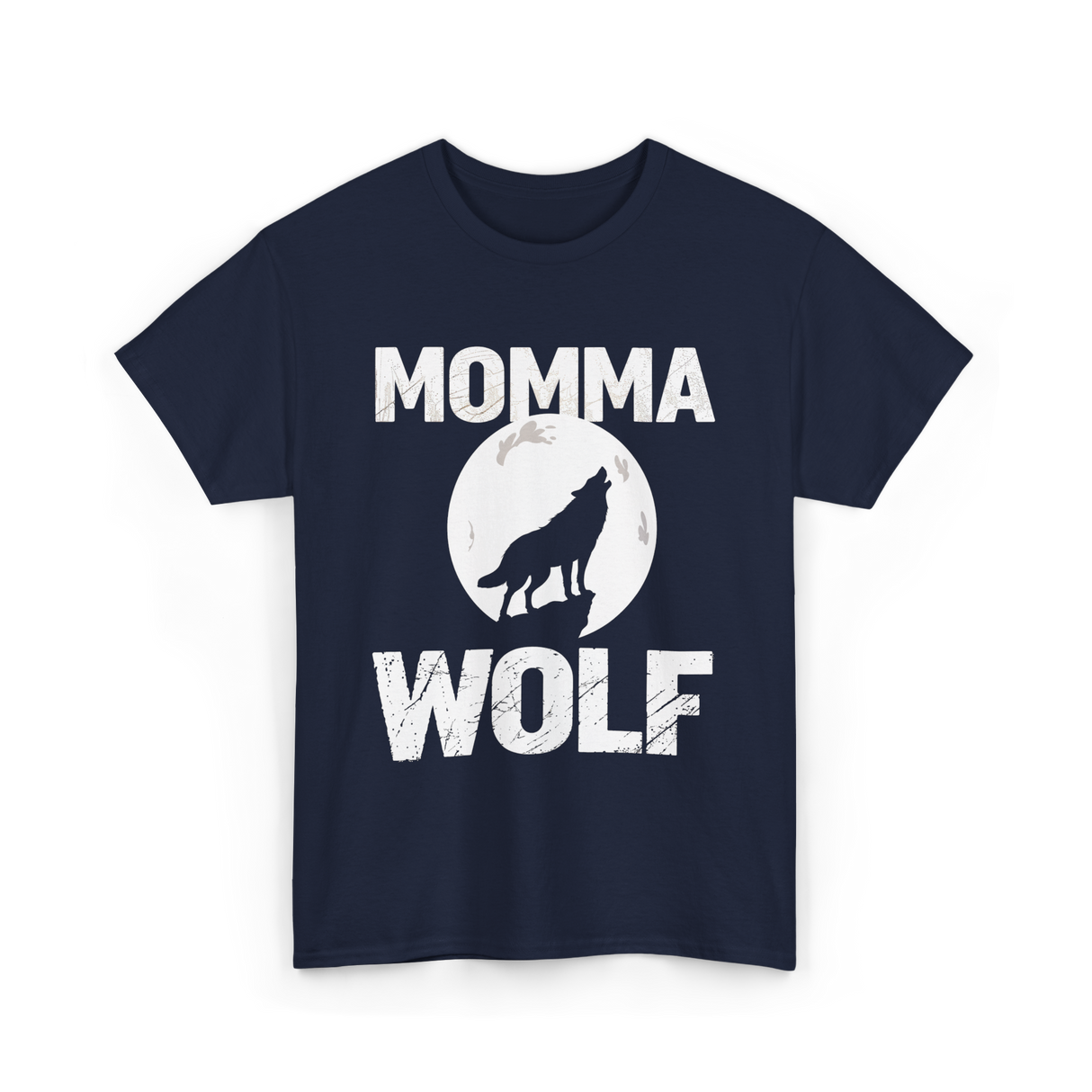 Momma Wolf Wolf Parent T-Shirt - Navy