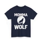 Momma Wolf Wolf Parent T-Shirt - Navy