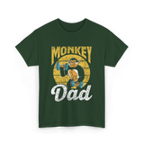 Monkey Dad Animal Fitness Dad T-Shirt - Forest Green