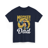 Monkey Dad Animal Fitness Dad T-Shirt - Navy