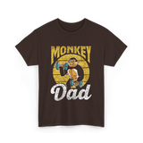 Monkey Dad Animal Fitness Dad T-Shirt - Dark Chocolate