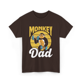 Monkey Dad Animal Fitness Workout T-Shirt - Dark Chocolate