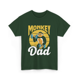 Monkey Dad Animal Fitness Workout T-Shirt - Forest Green