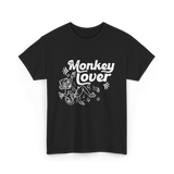 Monkey Lover Monkey Animals T-Shirt - Black