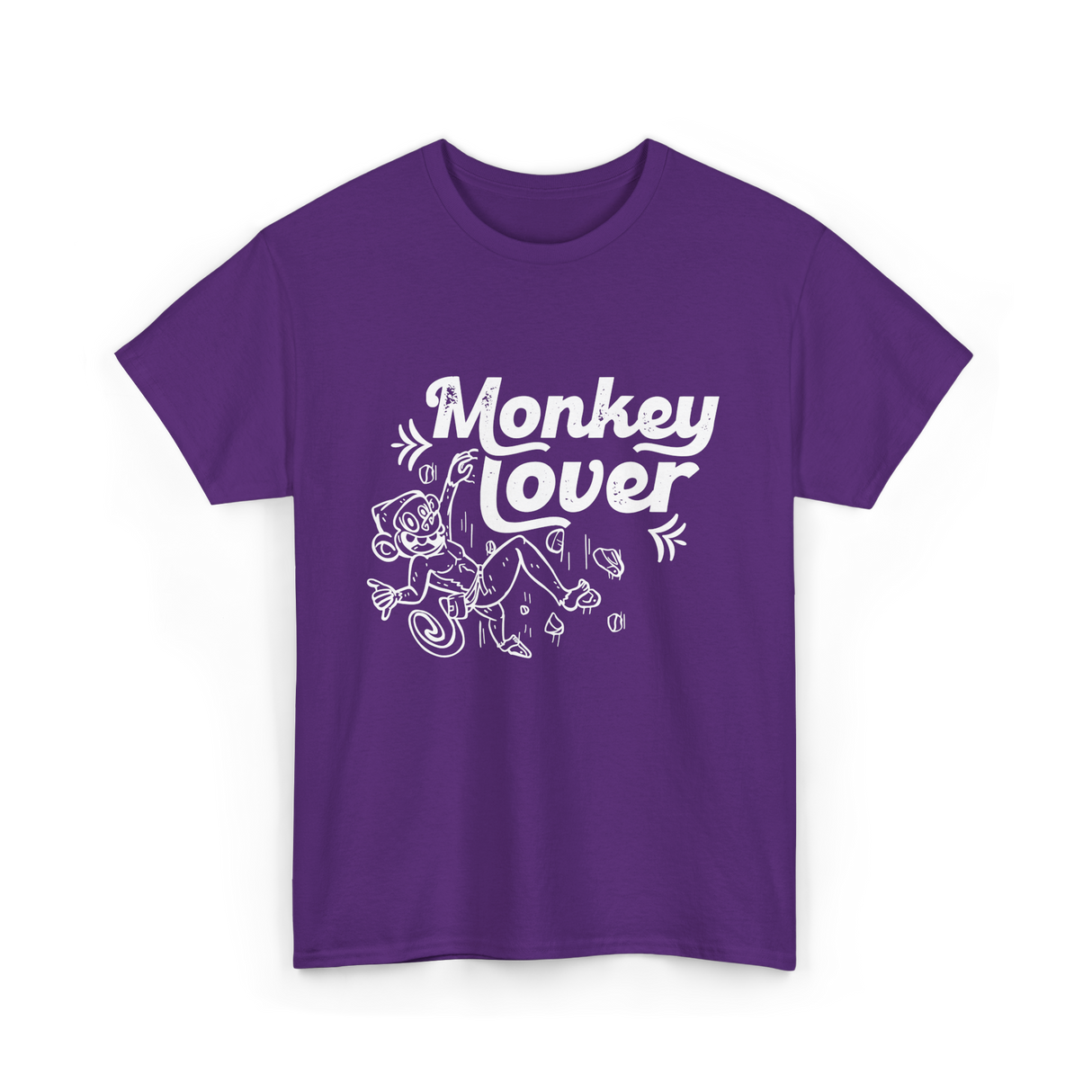 Monkey Lover Monkey Animals T-Shirt - Purple