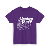 Monkey Lover Monkey Animals T-Shirt - Purple