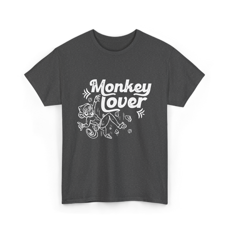 Monkey Lover Monkey Animals T-Shirt - Dark Heather