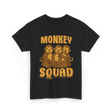 Monkey Squad Monkeys Animal T-Shirt - Black