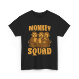 Monkey Squad Monkeys Animal T-Shirt - Black