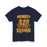 Monkey Squad Monkeys Animal T-Shirt - Navy