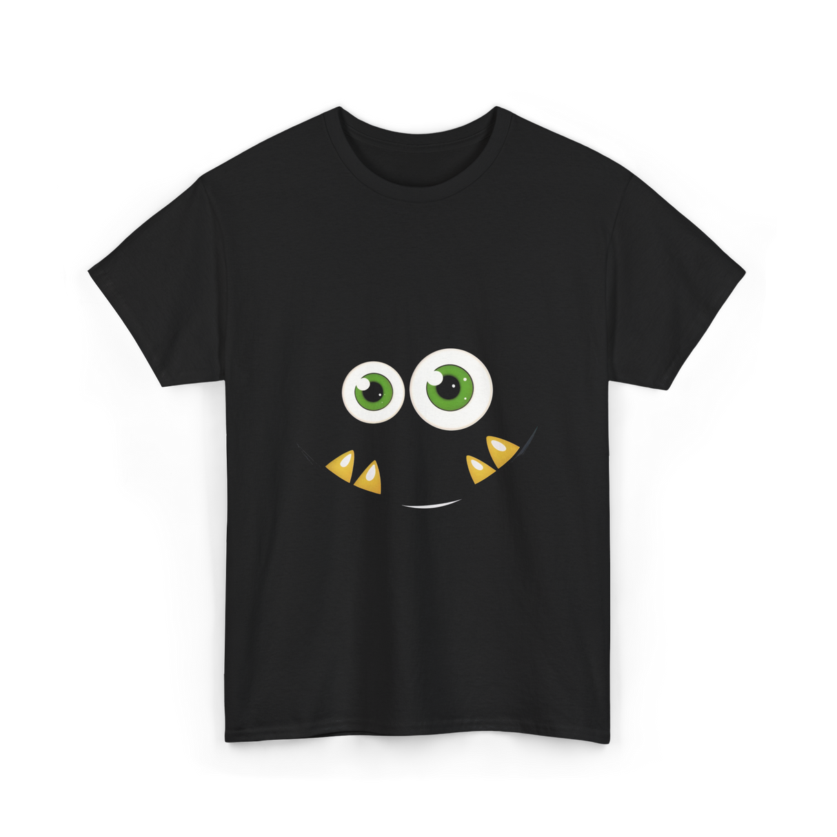 Monster Face Cute Costume T-Shirt - Black