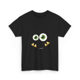 Monster Face Cute Costume T-Shirt - Black