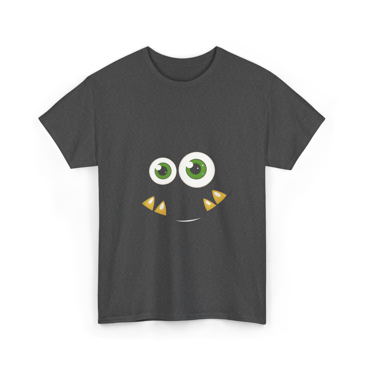 Monster Face Cute Costume T-Shirt - Dark Heather