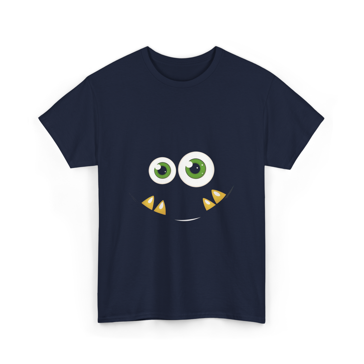 Monster Face Cute Costume T-Shirt - Navy