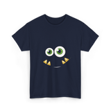 Monster Face Cute Costume T-Shirt - Navy