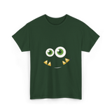 Monster Face Cute Costume T-Shirt - Forest Green