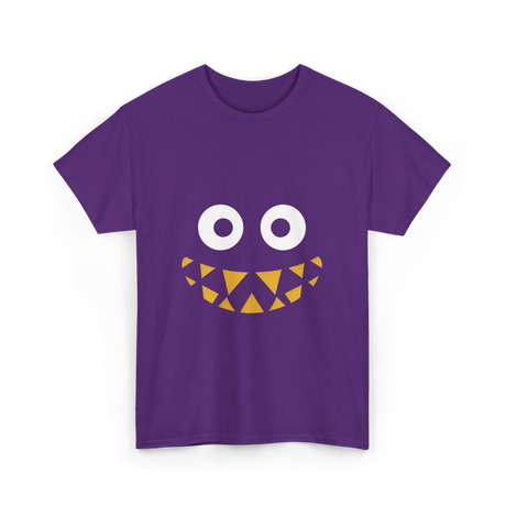 Monster Face Cute Monster T-Shirt - Purple