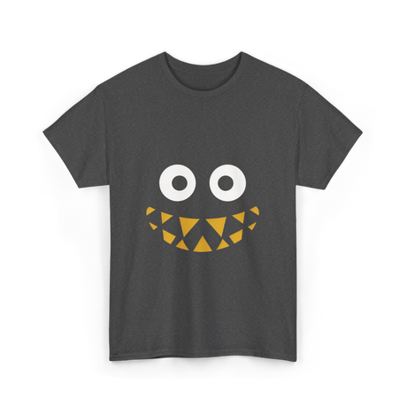 Monster Face Cute Monster T-Shirt - Dark Heather