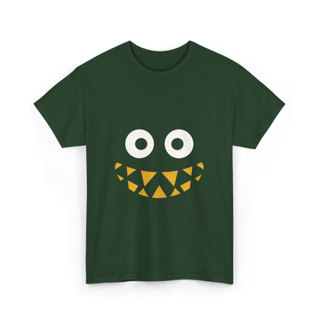 Monster Face Cute Monster T-Shirt - Forest Green