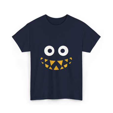 Monster Face Cute Monster T-Shirt - Navy