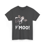 Moo Cow Animal T-Shirt - Dark Heather