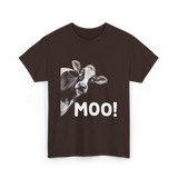 Moo Cow Animal T-Shirt - Dark Chocolate