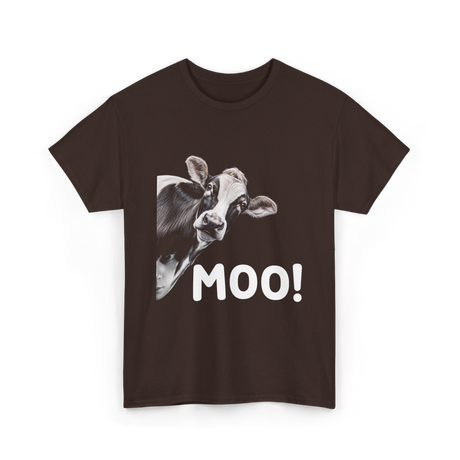 Moo Cow Animal T-Shirt - Dark Chocolate