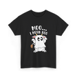 Moo I Mean Boo Cow T-Shirt - Black