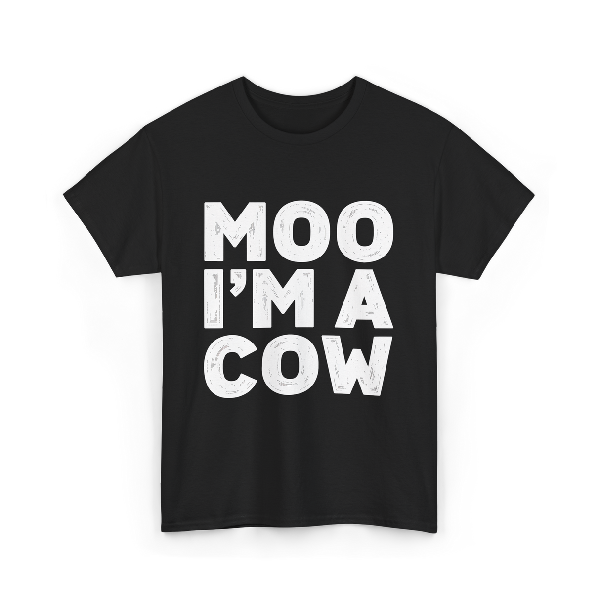 Moo I'm A Cow Cow Costume T-Shirt - Black