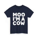 Moo I'm A Cow Cow Costume T-Shirt - Navy