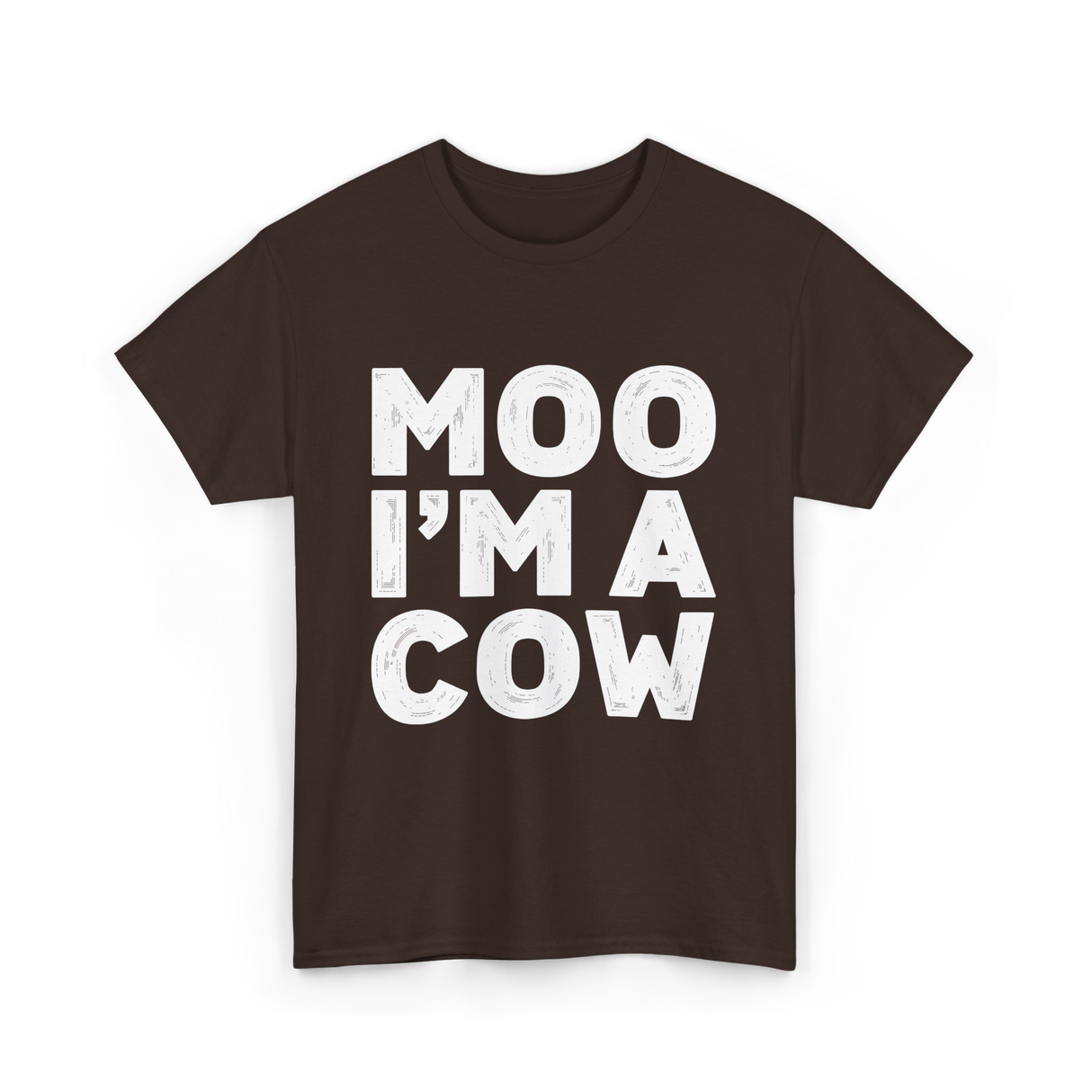 Moo I'm A Cow Cow Costume T-Shirt - Dark Chocolate