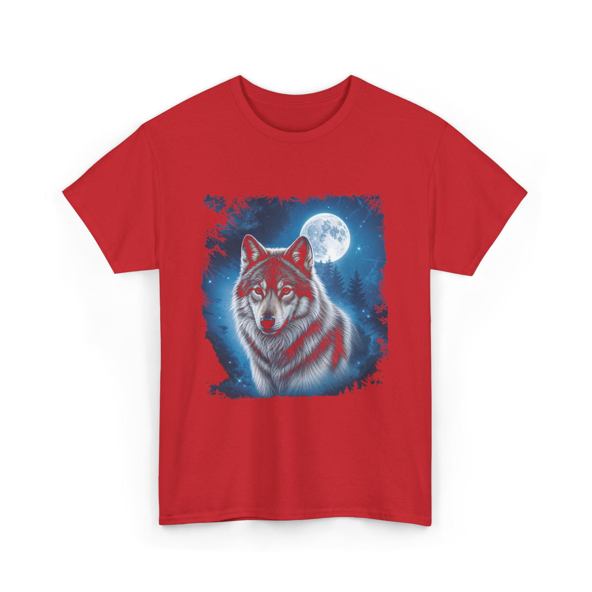 Moon Forest T-Shirt - Red