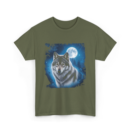 Moon Forest T-Shirt - Military Green