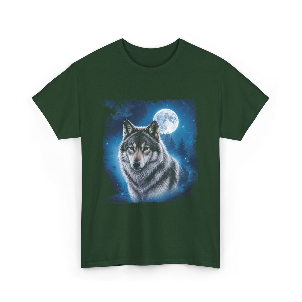 Moon Forest T-Shirt - Forest Green