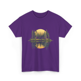 Moonlight Forest Nature Landscape T-Shirt - Purple