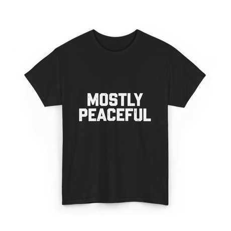 Mostly Peaceful Peace T-Shirt - Black