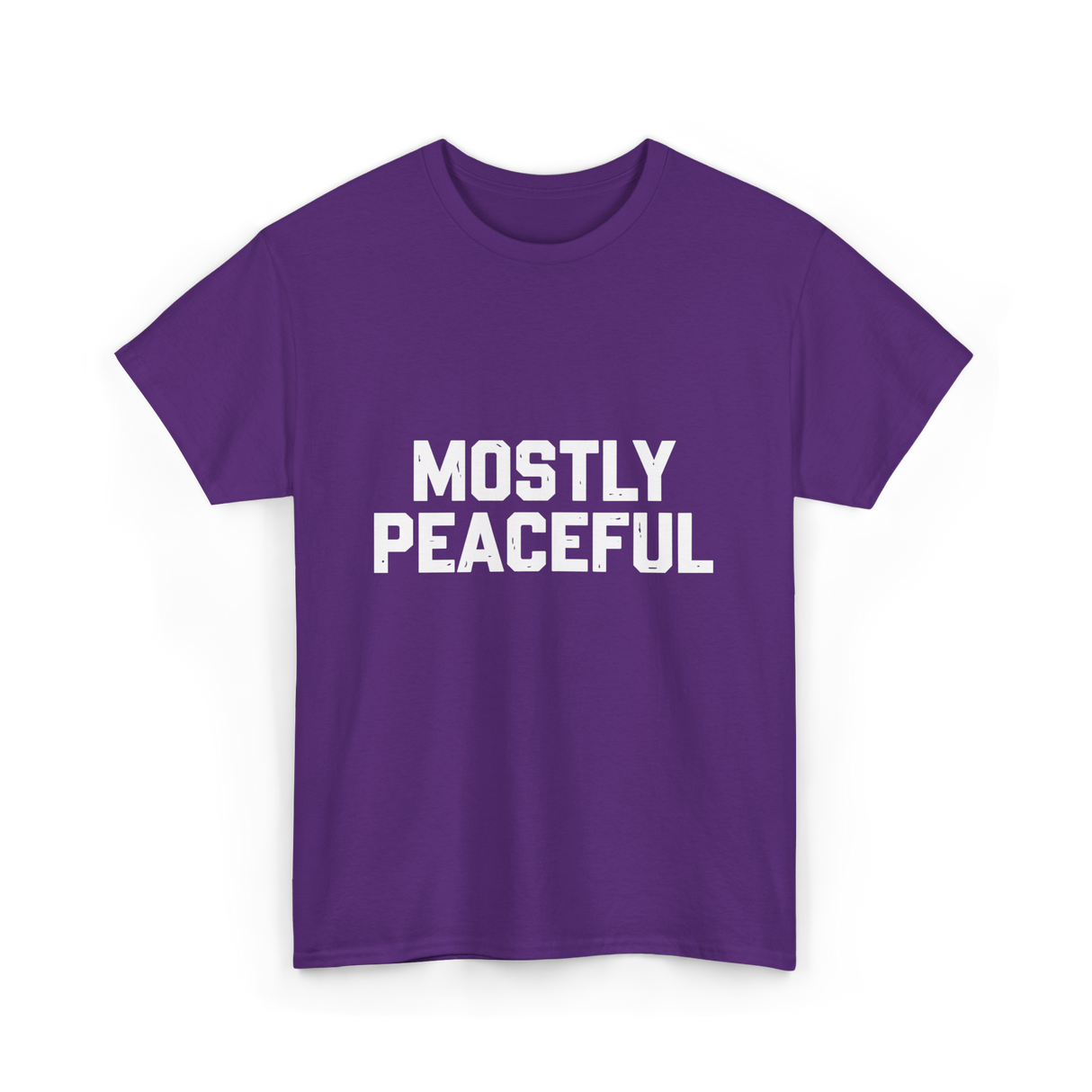 Mostly Peaceful Peace T-Shirt - Purple