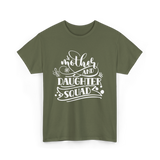 Mother and Daughter Squad Family T-Shirt - Military Green